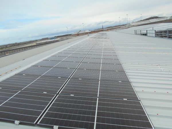 Q Cells solar panels on a roof