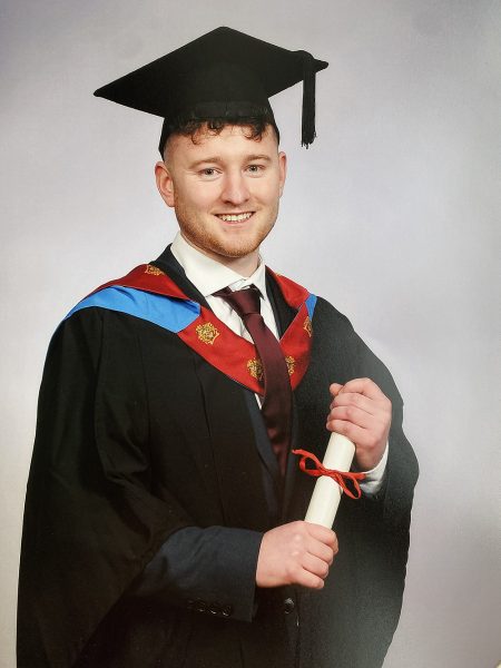 Sam Foster Chartered Management Degree Apprenticeship graduation