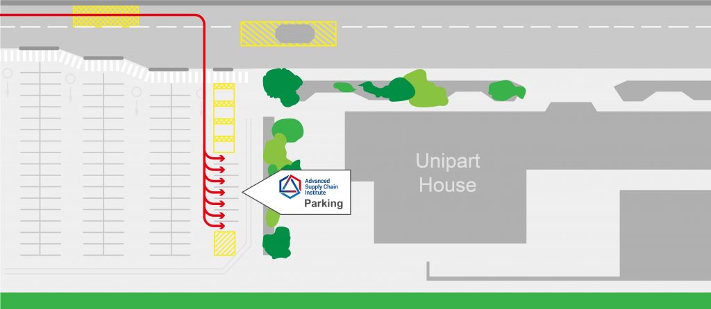 map showing where to park