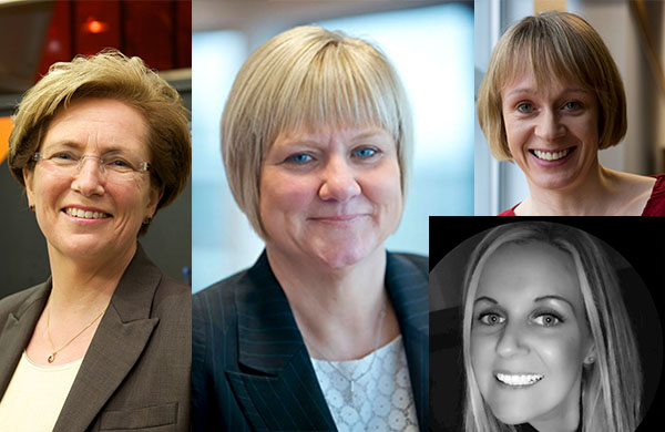 Female leaders at Unipart - Carol Burke, Karen Beardsley, Claire Walters, Kelly Warburton