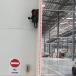 Safety sensors installed by Unipart Logistics at the Jaguar Land Rover Battery Assembly Centre