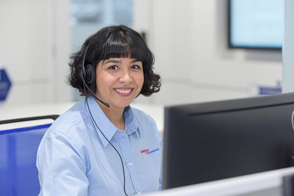 A Unipart Logistics customer service assistant in the US