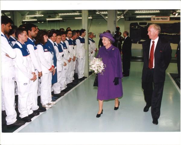 HRH Queen Elizabeth II meeting Unipart employees