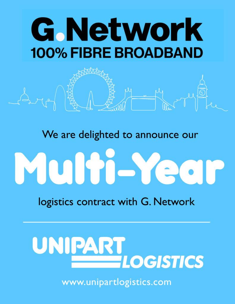 Unipart Logistics wins multi-year contract with G.Network