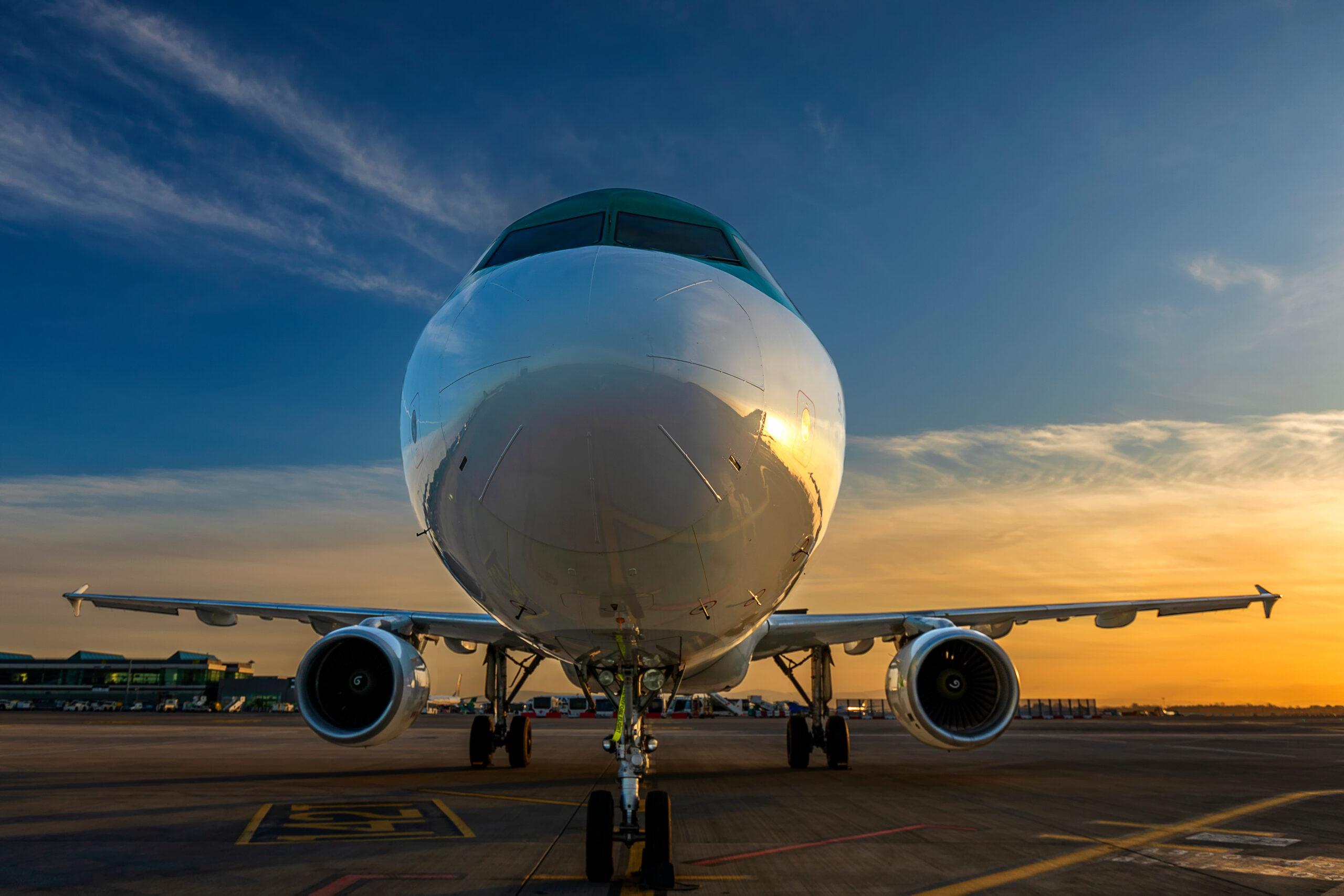 Airplane on runway