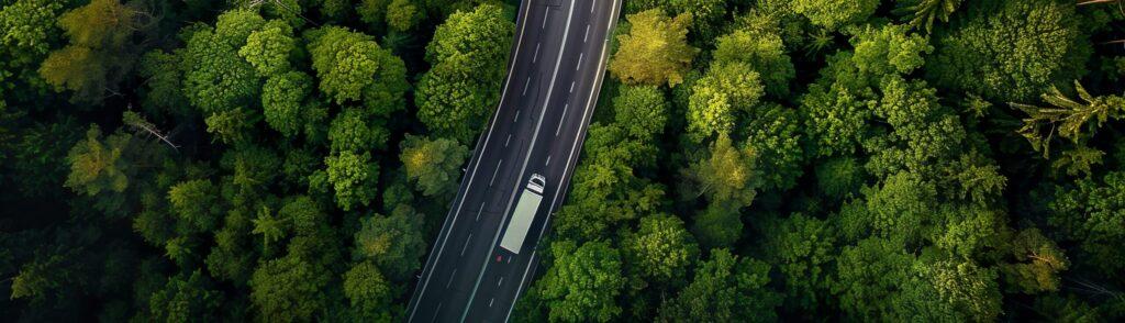 A green logistics company optimizing transportation routes for fuel efficiency and emissions reduction.
