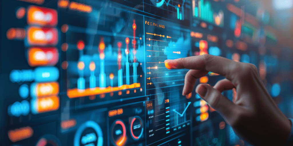 Display of advanced technology for optimising supply chains or logistics