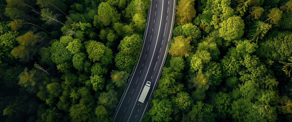 A green logistics company optimising transportation routes for fuel efficiency and emissions reduction.
