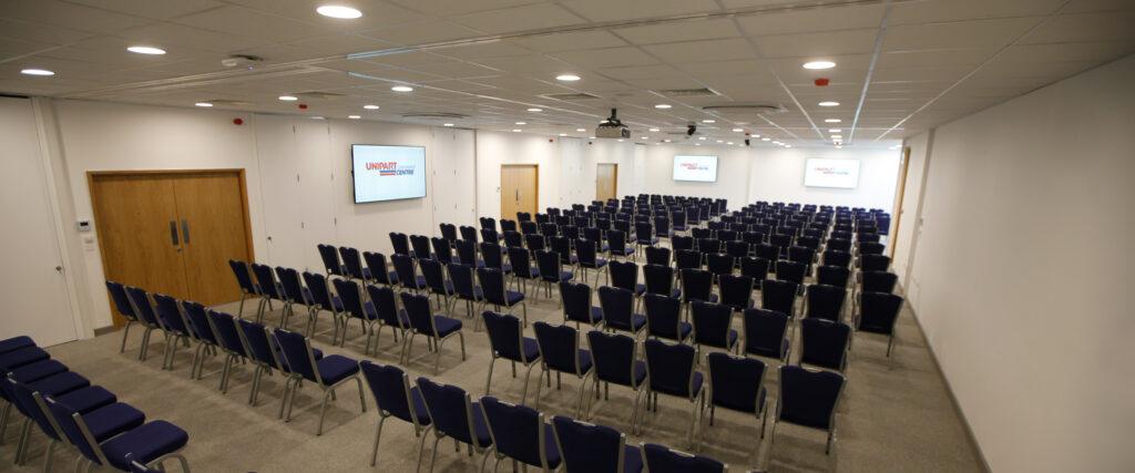 Unipart conference centre - rows of chairs in theatre style