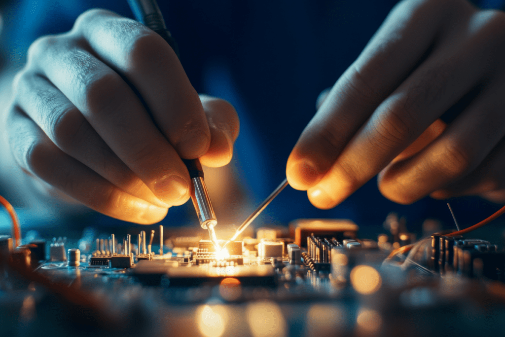 Intricate work to connect components of a system