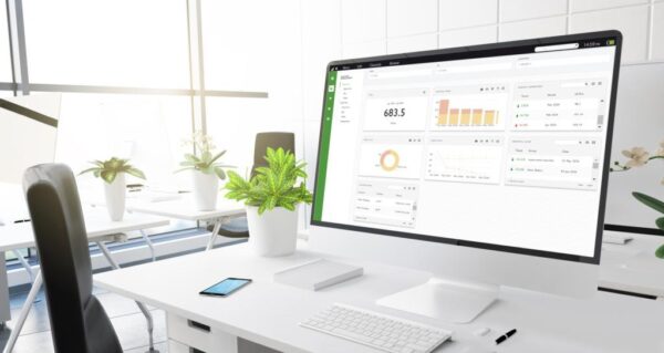 Eco Insight energy monitoring system on a screen