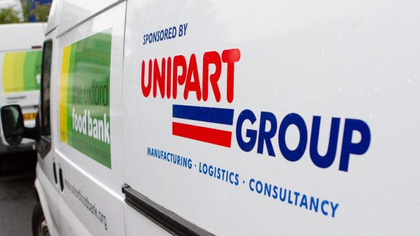 Unipart Oxford Food Bank van