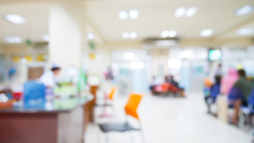 Abstract hospital in blur background.