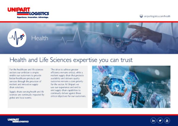 Healthcare services brochure cover image